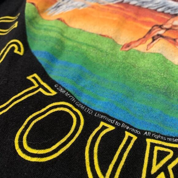 Led Zeppelin Shirt Womens Medium Black‎ US Tour 1975 Icarus Band Graphic 2008 - Picture 3 of 5